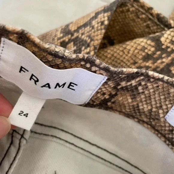 Frame denim le high skinny crop in python - Picture 11 of 13